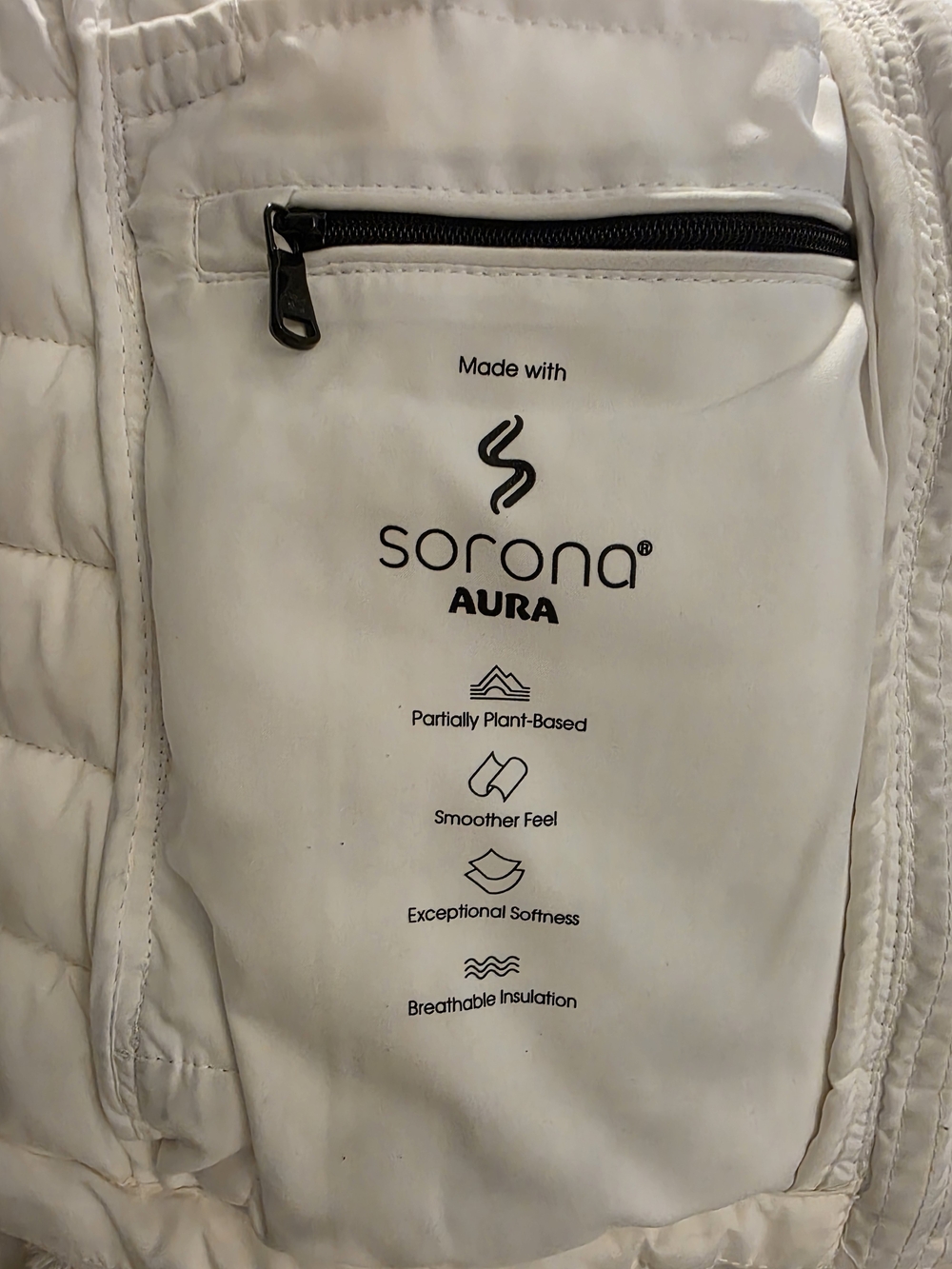 Calvin Klein White Quilted Hooded Puffer Jacket - Picture 6 of 7